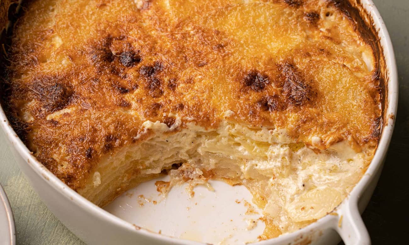 Queso de Bola Potato Gratin