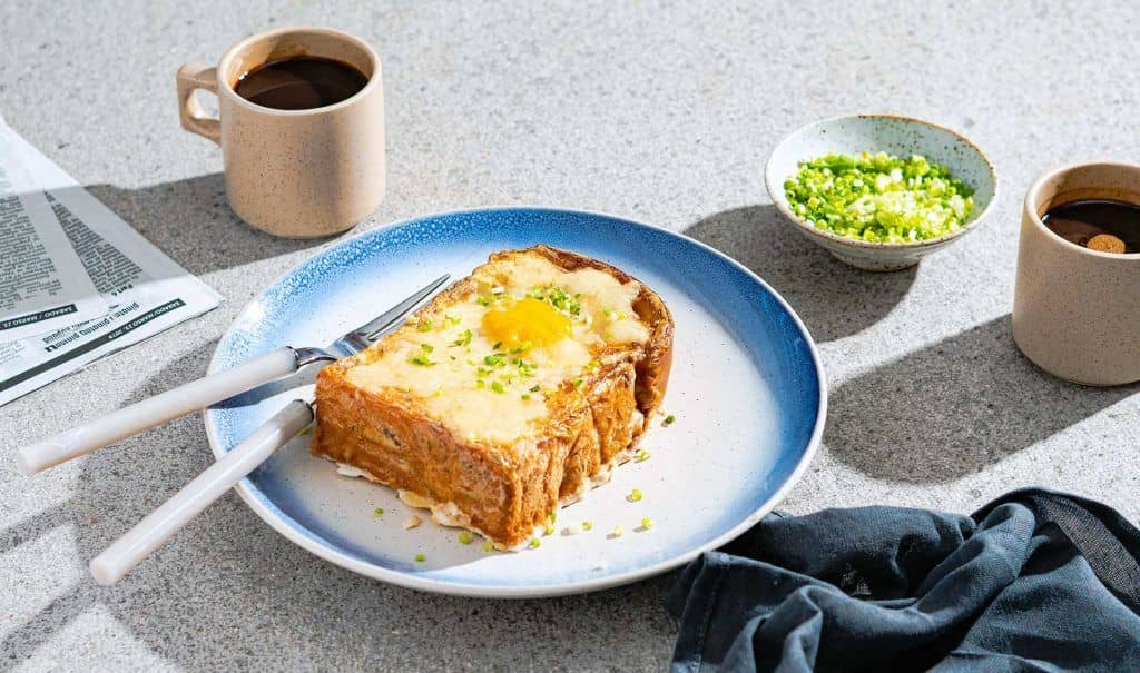 Savory Egg & Cream French Toast