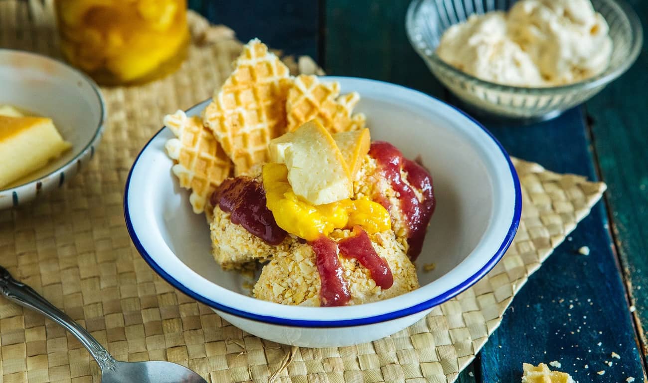 Halo-Halo Parfait with Cereal Milk Ice Cream
