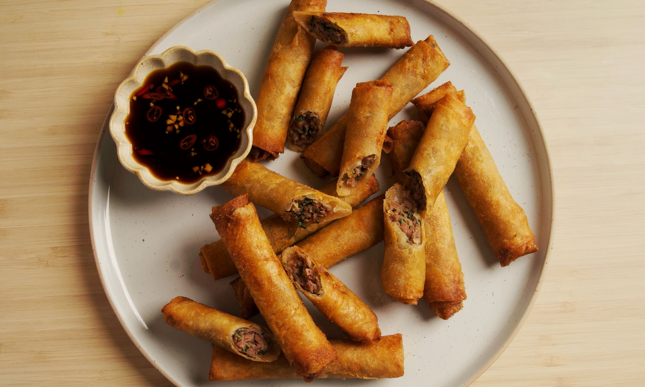 Pork and Kuchay Lumpia