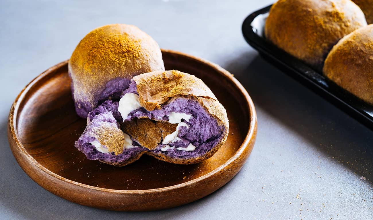Ube-Cheese Pandesal