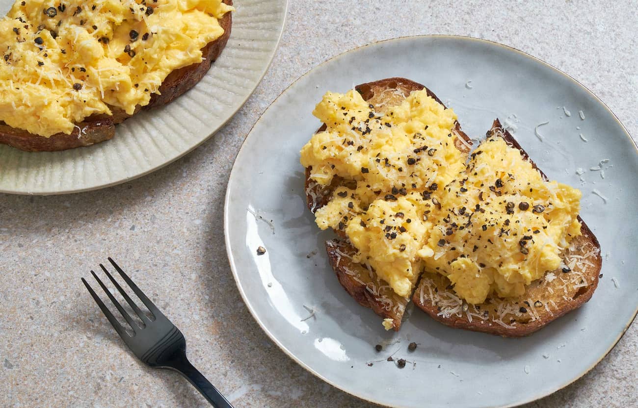 Cacio e Pepe Scrambled Eggs