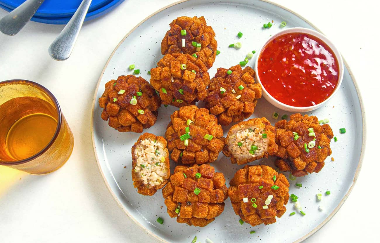 Turtle Shell Shrimp Balls