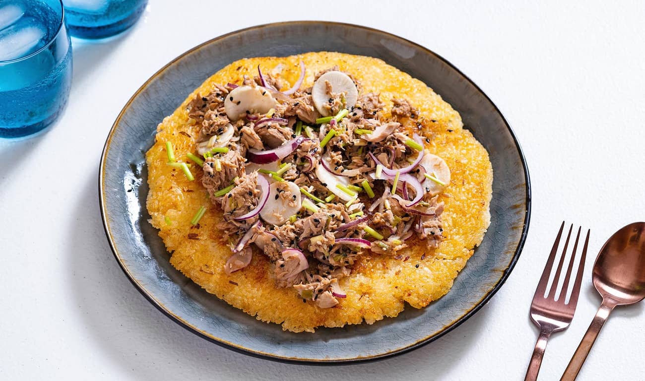 Crunchy Rice with Spicy Tuna